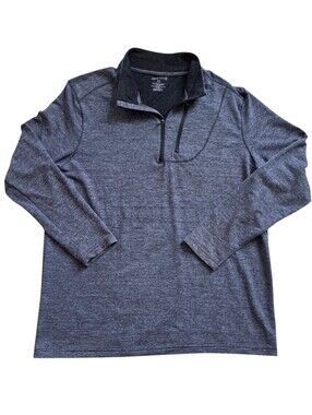 SwissTech XL Gray Performance Tech Quarter Zip Pullover Extra Large